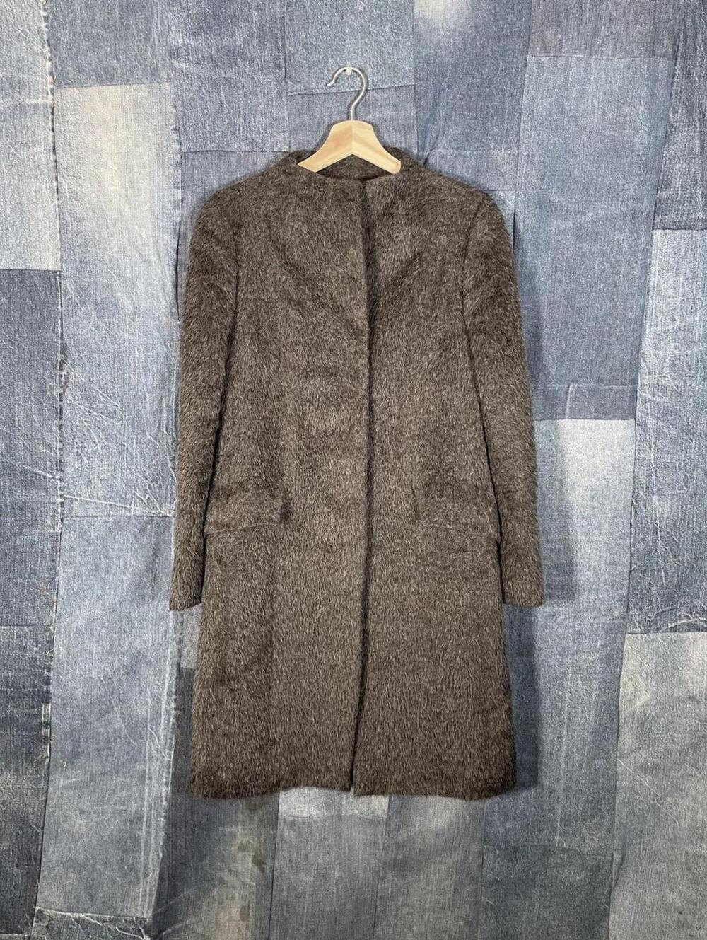 Grey Calvin Klein Wool Overcoat